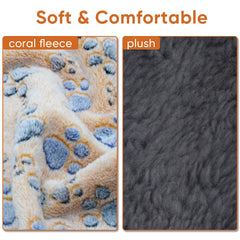 YZHDUXIU dog blanket waterproof middle layer guards against leaks.