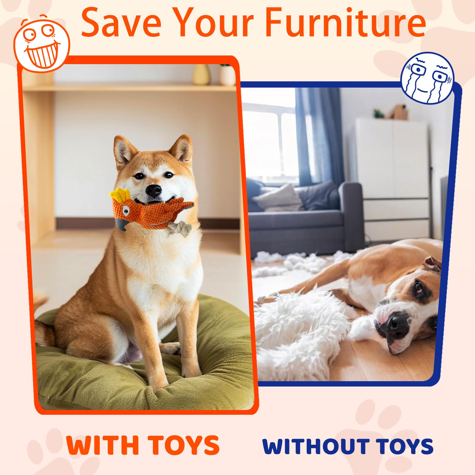 YZHDUXIU teeth-cleaning-dog-toy: supports dental care during chews