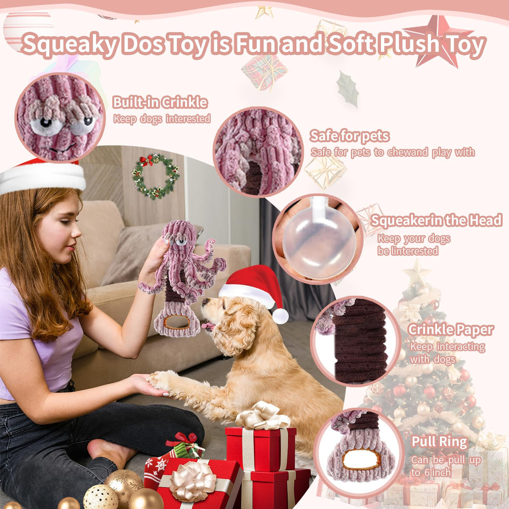 YZHDUXIU octopus toy with extendable spring belly supports pulling fun.