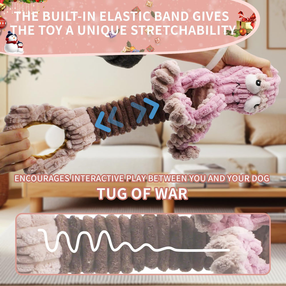 YZHDUXIU plush octopus keeps dogs busy and reduces boredom through squeaks.