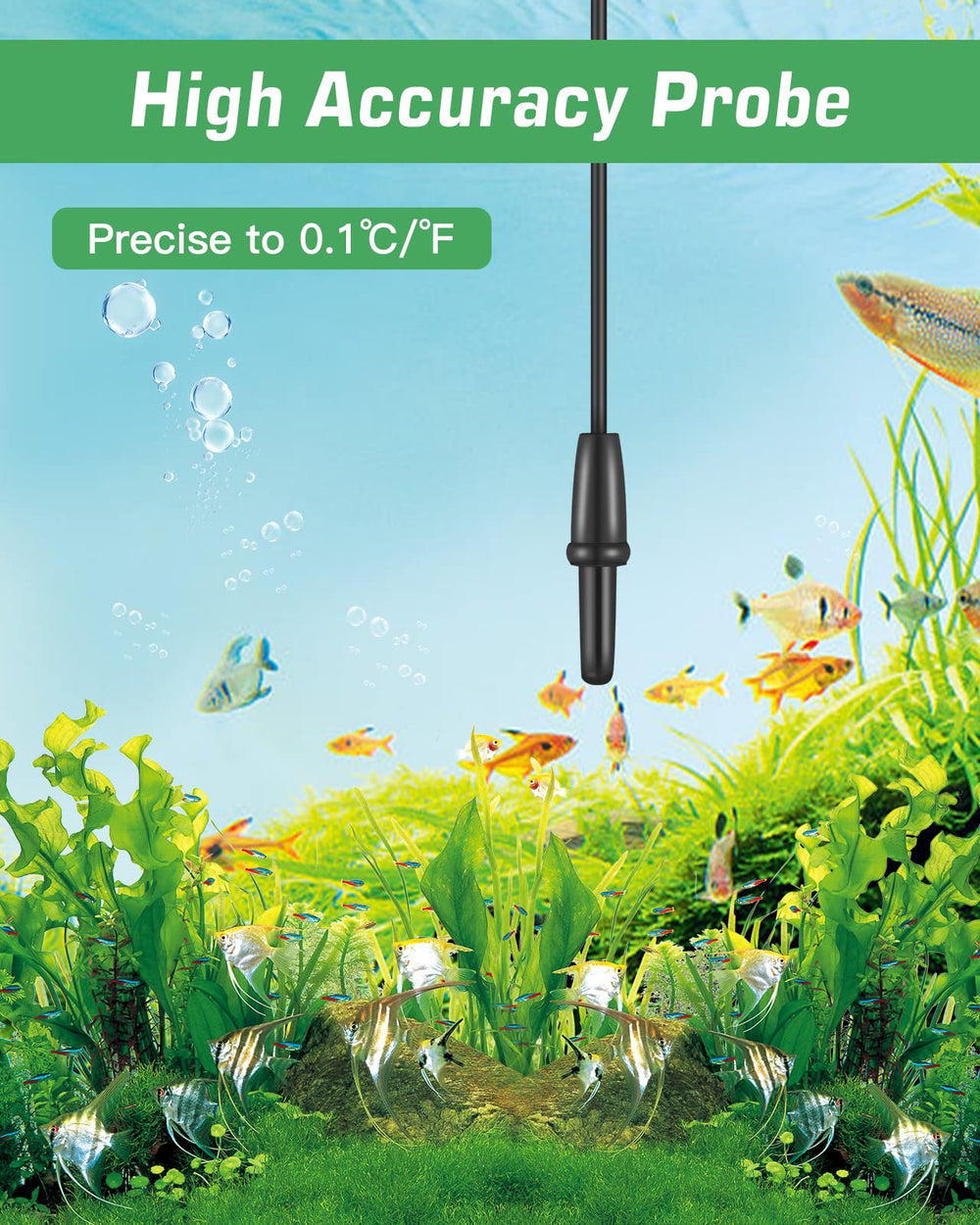 Zacro LR44 battery included powers the thermometer for immediate use.