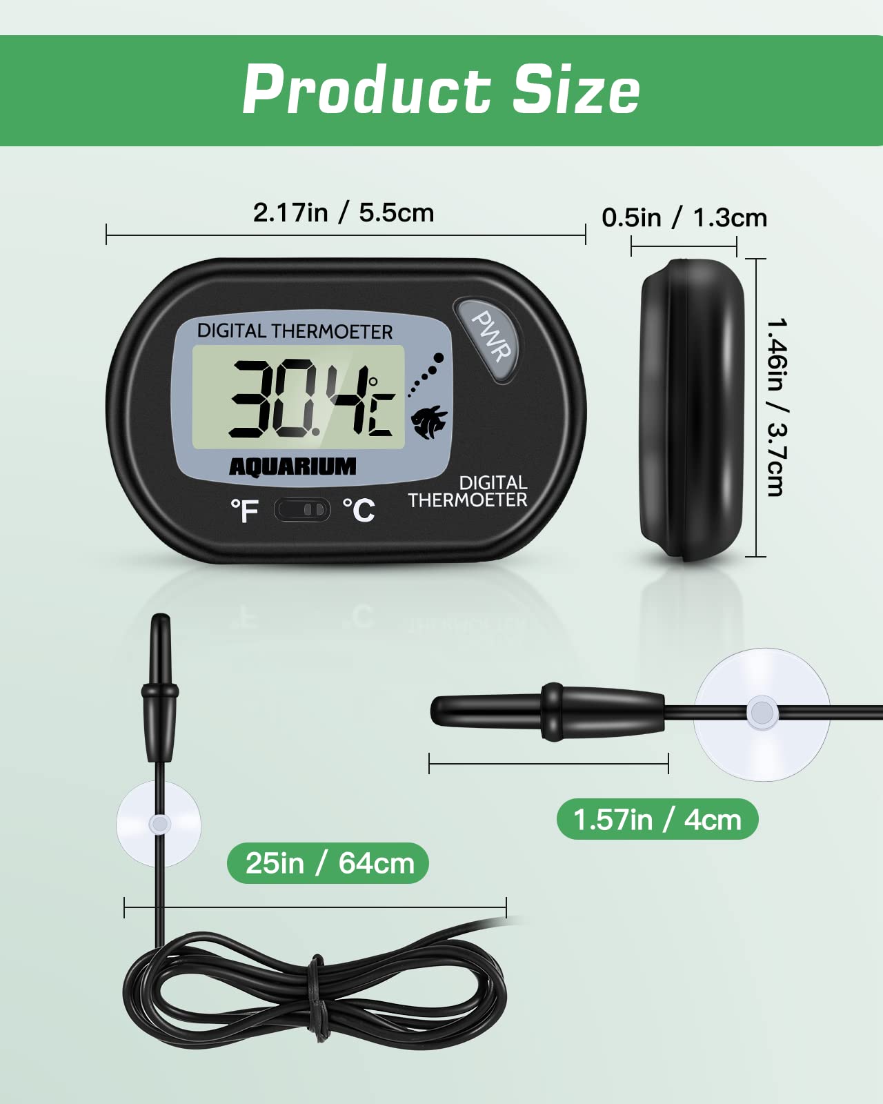 Zacro compact discreet design fits neatly within aquarium setups.