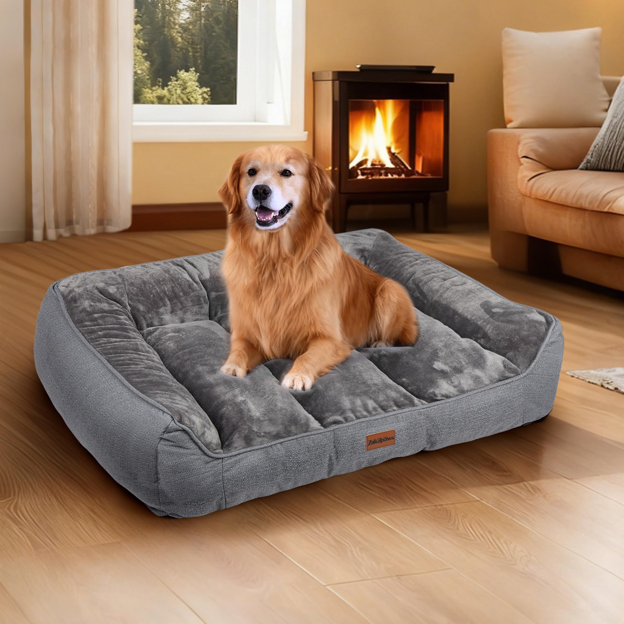 ZAKAPAWS non-slip bottom keeping the bed steady on floors