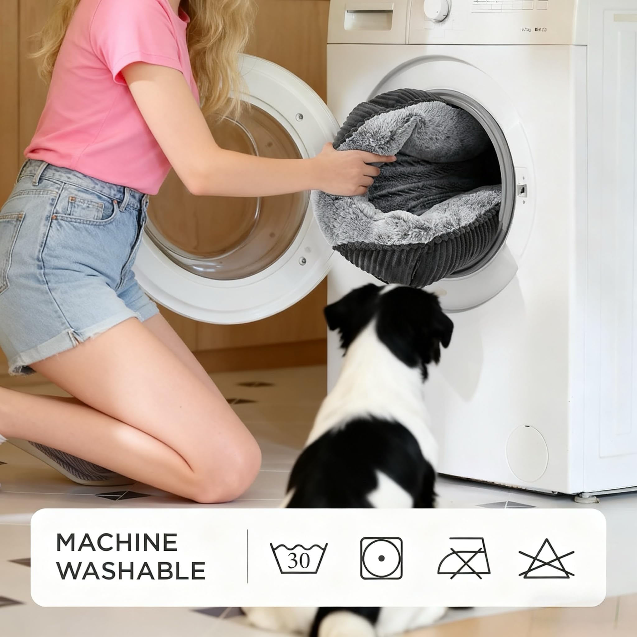 ZAKAPAWS washable orthopedic bed durable construction withstands years of use.