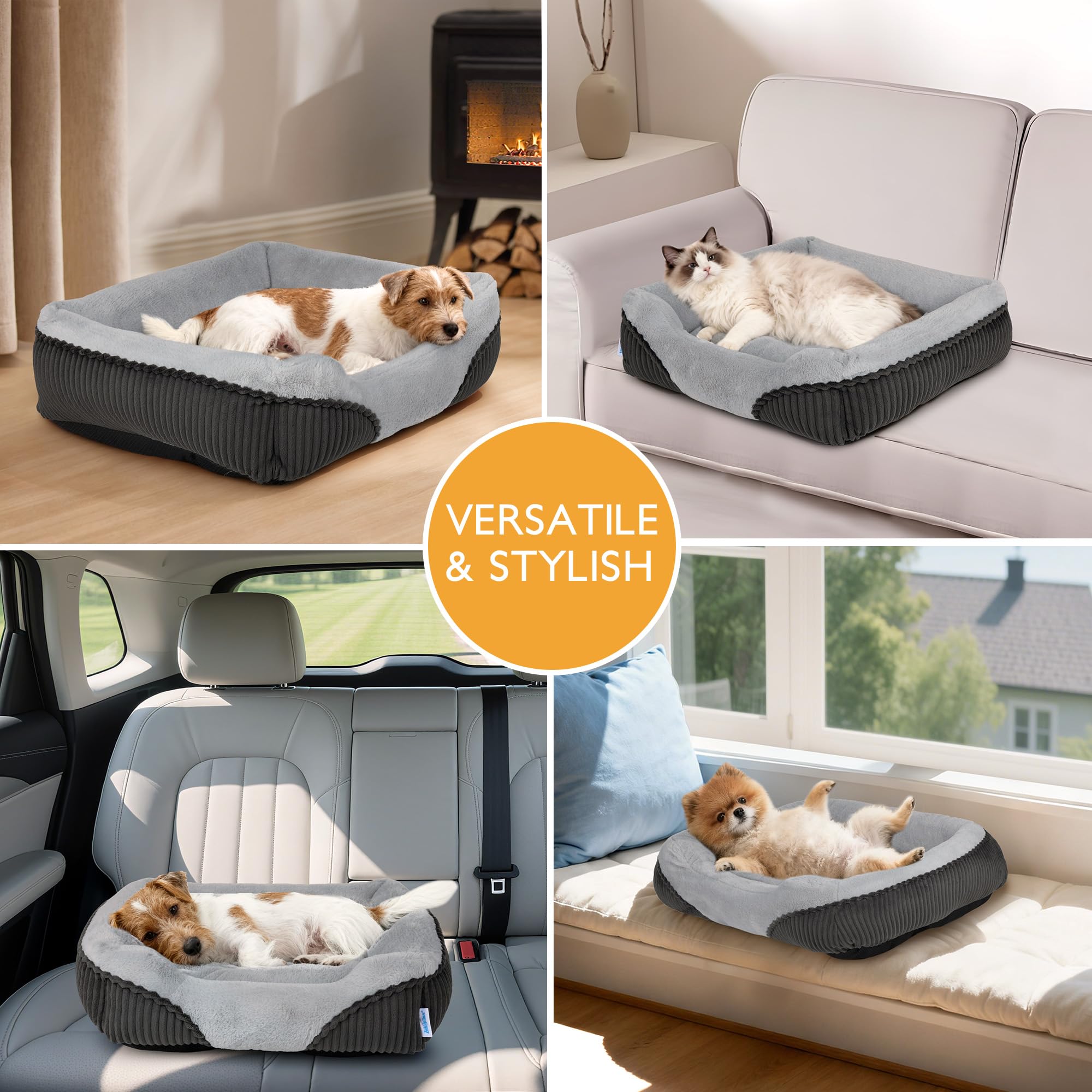 ZAKAPAWS washable orthopedic bed easy-care fabric designed for cold wash cycles.