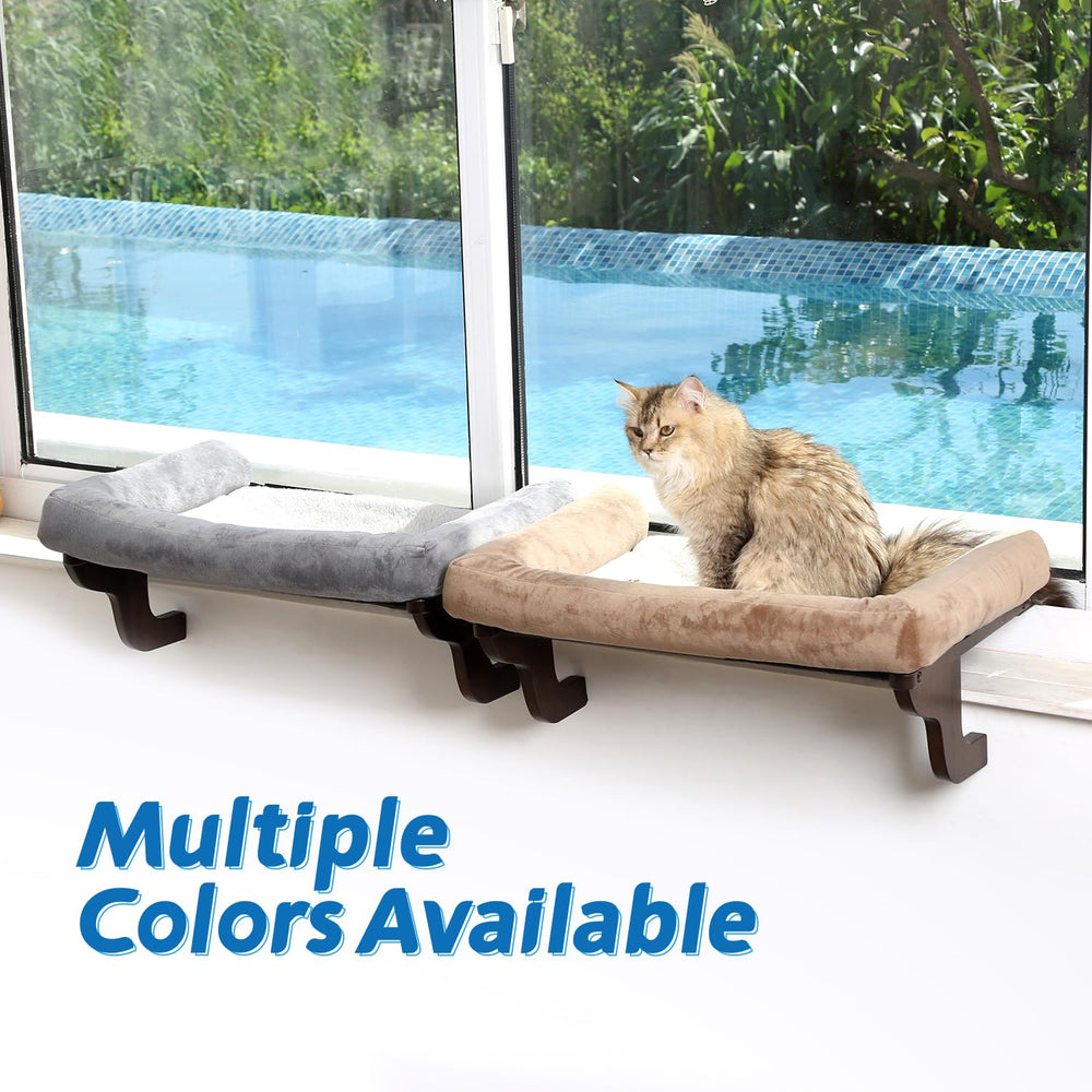 Zakkart cat-perch bolster-detail shows soft three-sided support for comfort.