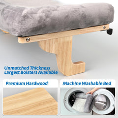 Zakkart Cat Perch large-cat-space provides ample lounging for bigger cats