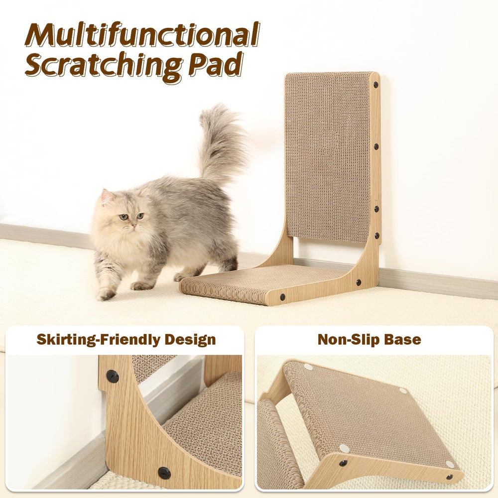 Zakkart medium scratcher measuring 19-7x15-4x10-8 fits midsize spaces