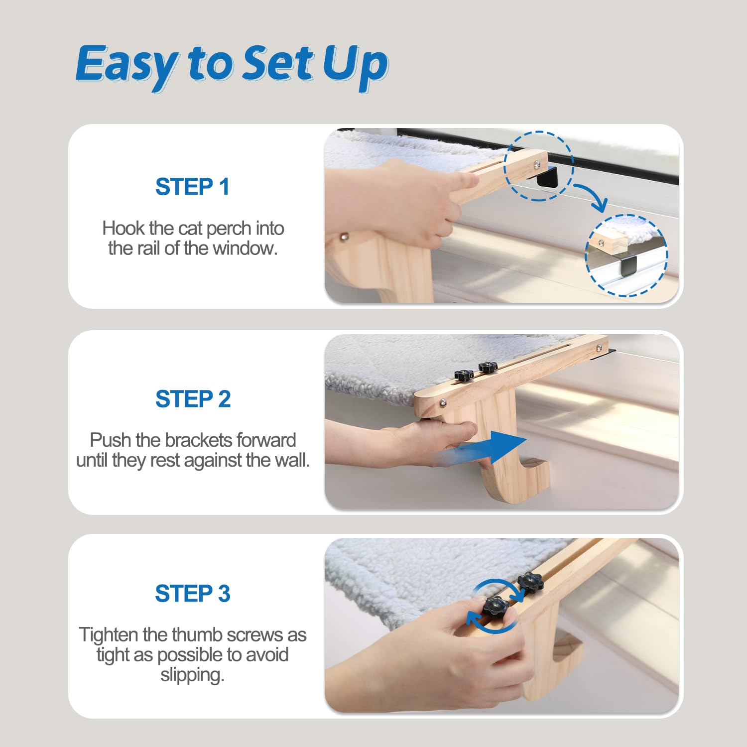 Zakkart cat window perch setup in minutes for stretching and view enjoyment