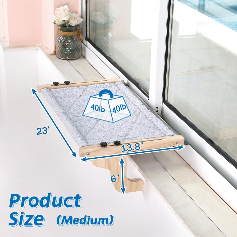 Zakkart Easy Seat Cat Perch supports up to 40 lbs, stable for bigger cats