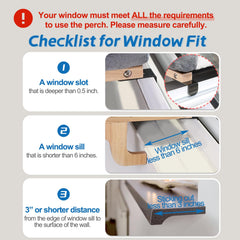 Zakkart Easy Seat Cat Perch with gray Sherpa bed offering cozy warmth and easy cleaning