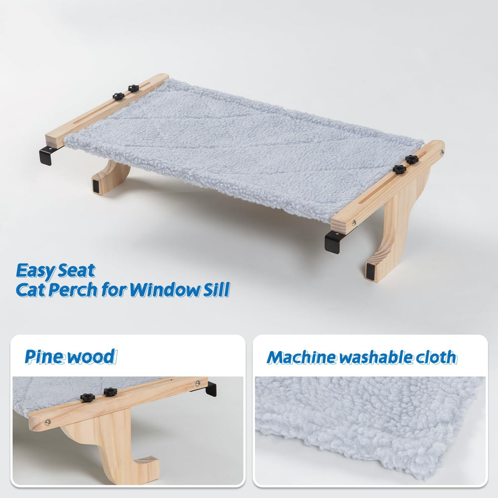 Zakkart Easy Seat Cat Perch Sherpa bed cover is machine washable for easy care