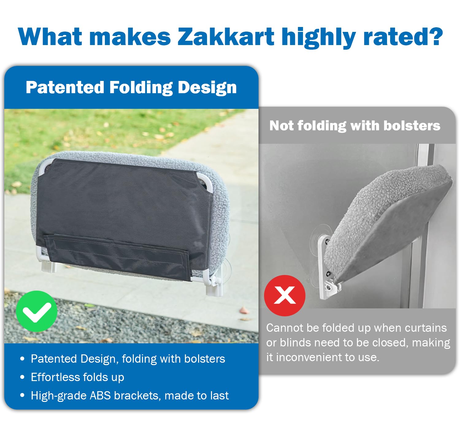 Zakkart embedded machine-washable bolster bed keeps cleanliness and comfort.