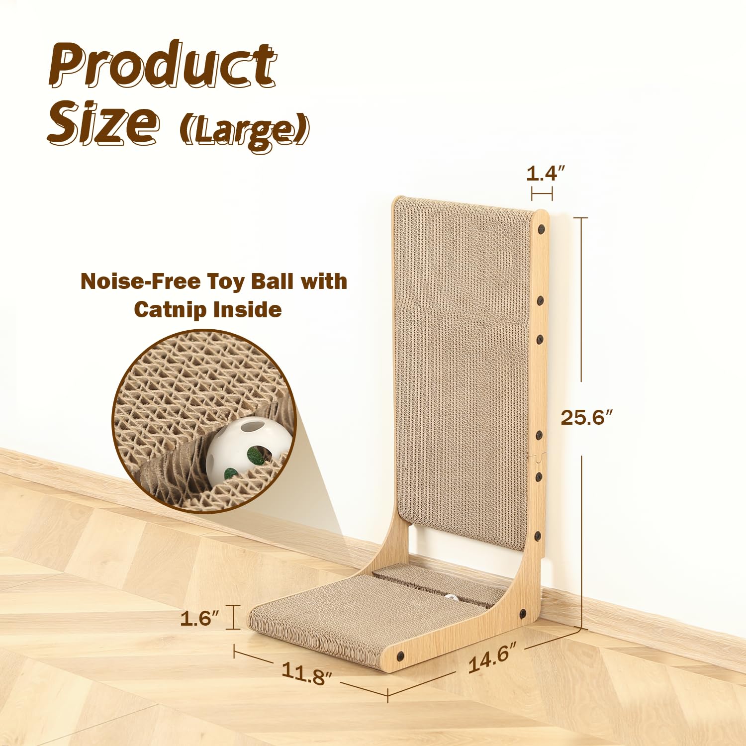 Zakkart furniture-protecting scratcher near sofa and couch surfaces.