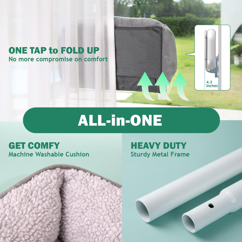 Zakkart robust metal frame keeps the window perch stable during jumps