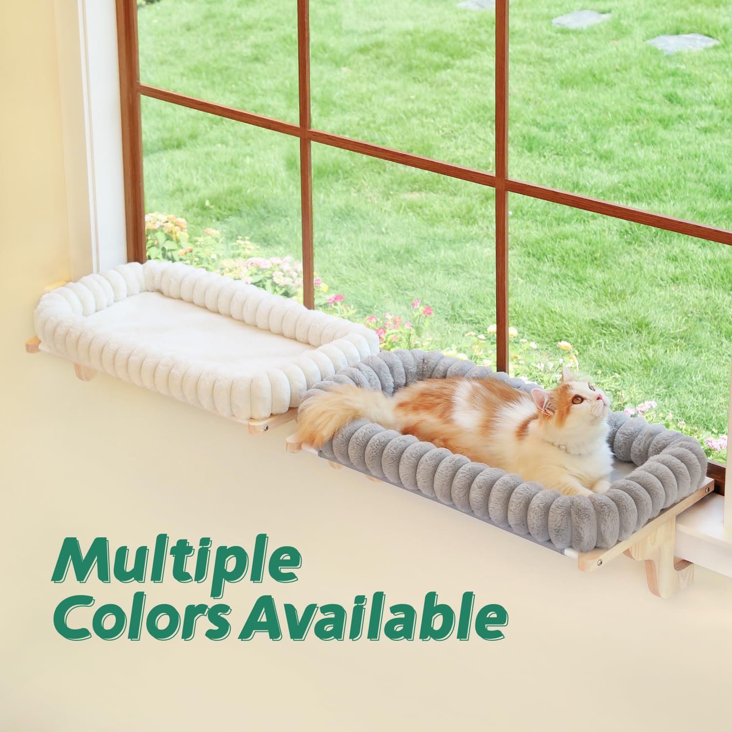 Zakkart SnugCloud adjustable bracket fits windowsills up to 9 inches deep.