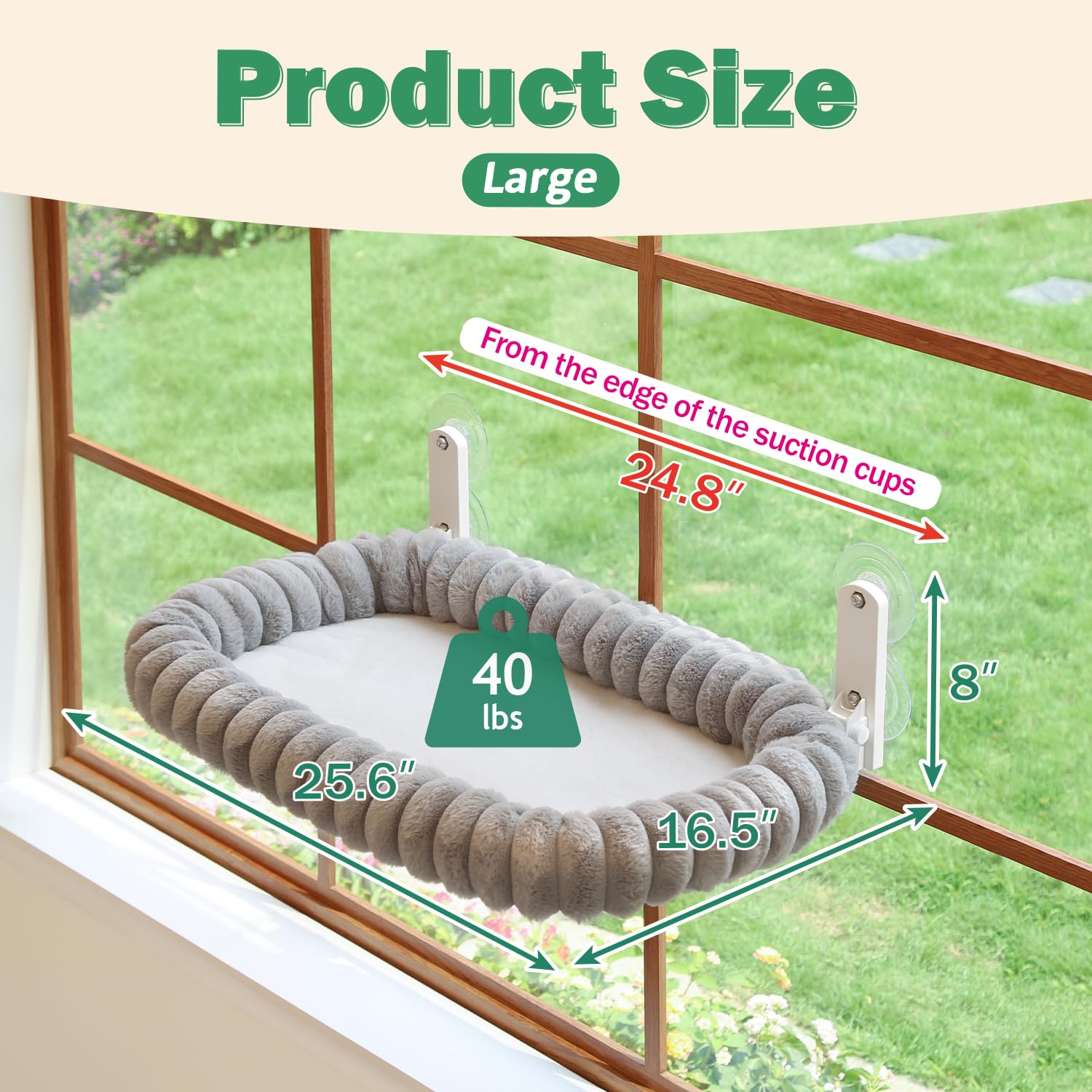 Zakkart SnugCloud heavy-duty metal frame ensures stable lounging for larger cats