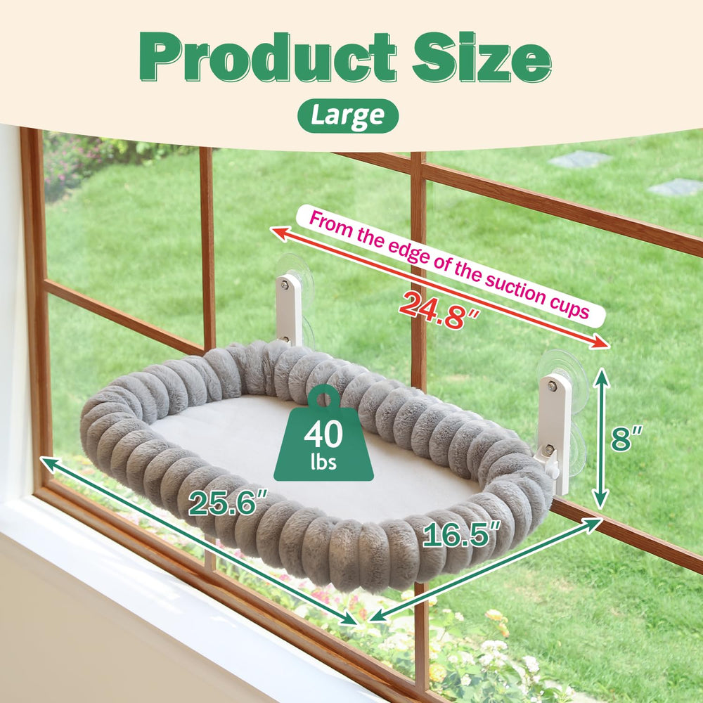 Zakkart SnugCloud heavy-duty metal frame ensures stable lounging for larger cats