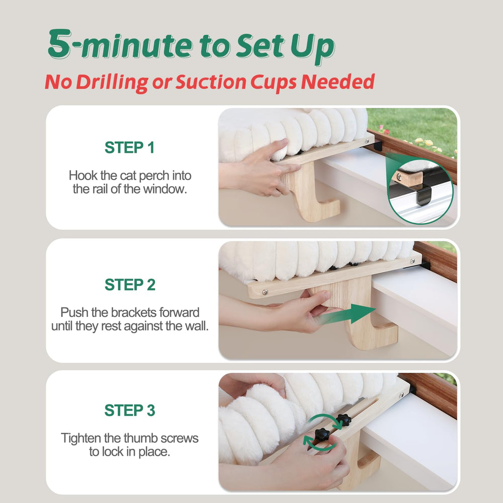 Zakkart SnugCloud perch being moved between windows with effortless lift.