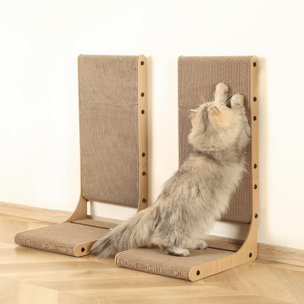 Zakkart wall-couch scratcher in action with happy cat.