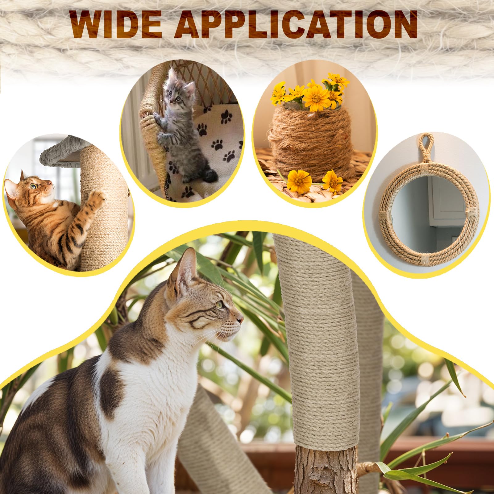 ZALALOVA cat-tree-repair-with-sisal demonstrates practical use on furniture and play structures.
