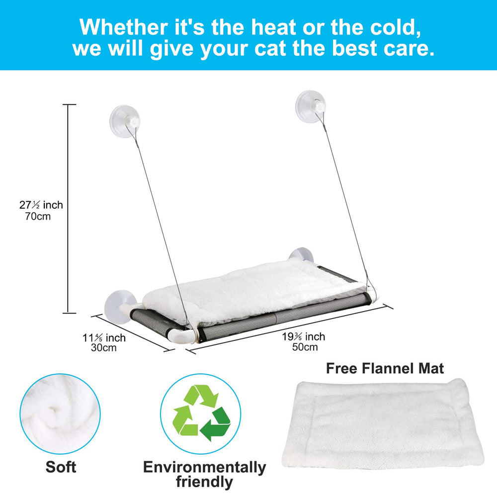 ZALALOVA cat window seat cover closeup shows durable, easy-clean fabric.