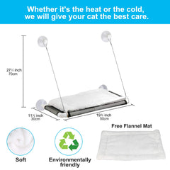 ZALALOVA cat window seat cover closeup shows durable, easy-clean fabric.