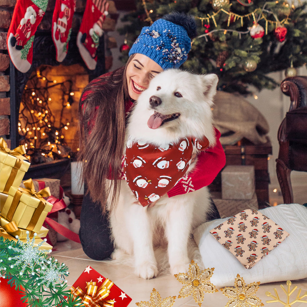 ZALBYUY dog bandana easy care fabric that cleans in machine or dryer