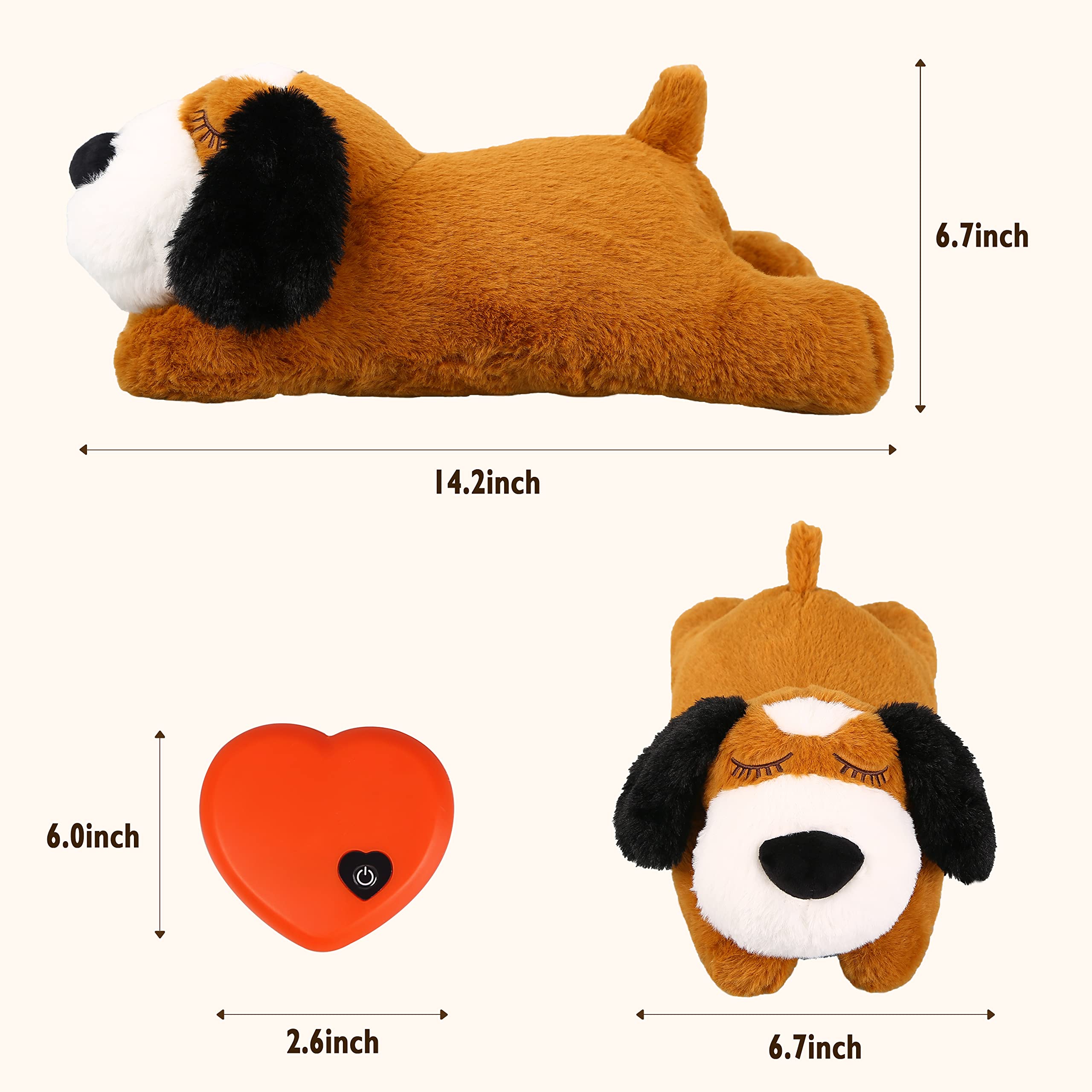 ZALBYUY Heartbeat Puppy Toy supports crate training and calm routines