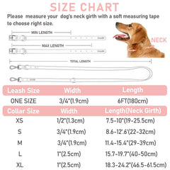 ZALER adjustable collar with rustproof buckle ensures a snug fit for growing dogs.