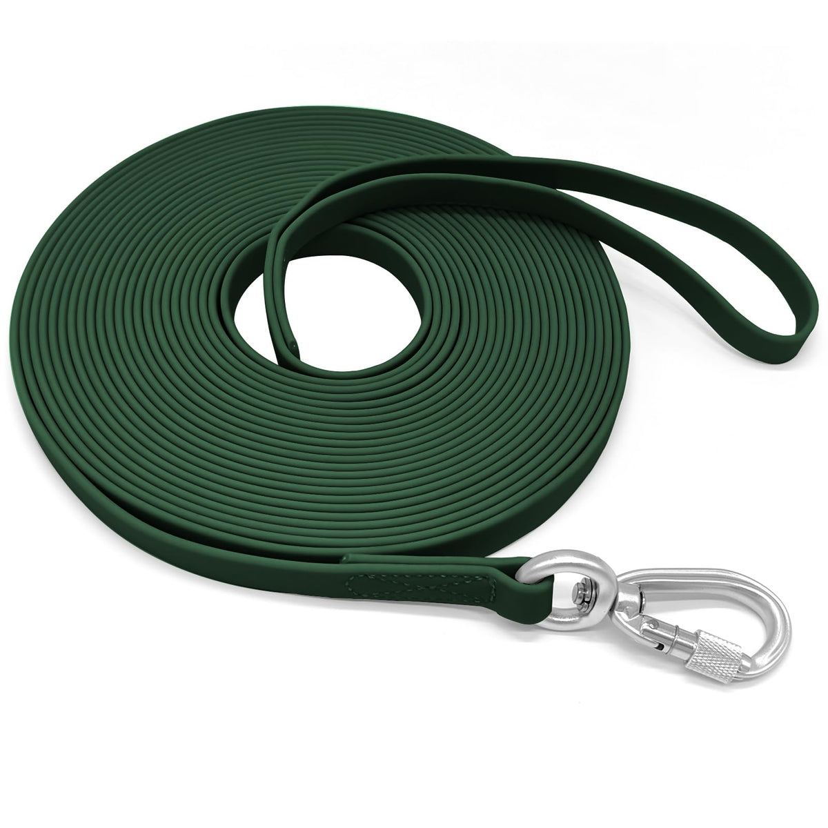 ZALER long dog leash with aviation aluminum carabiner for secure recalls during training.