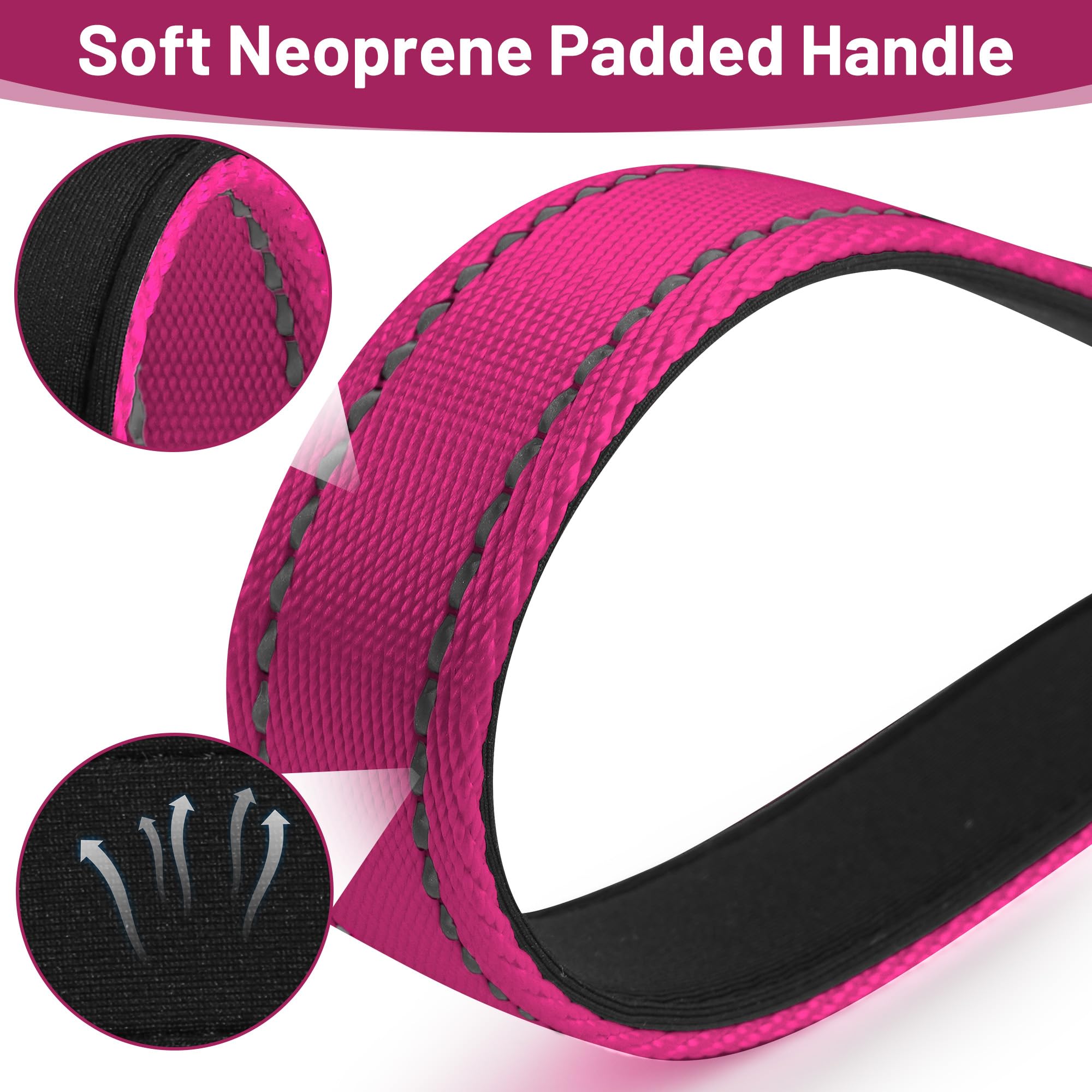 ZALER leash includes O-ring for convenient poop bag holder during strolls.