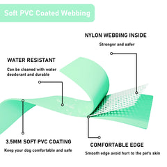 ZALER waterproof dog collar buckle detail shows rustproof hardware for durable daily wear.