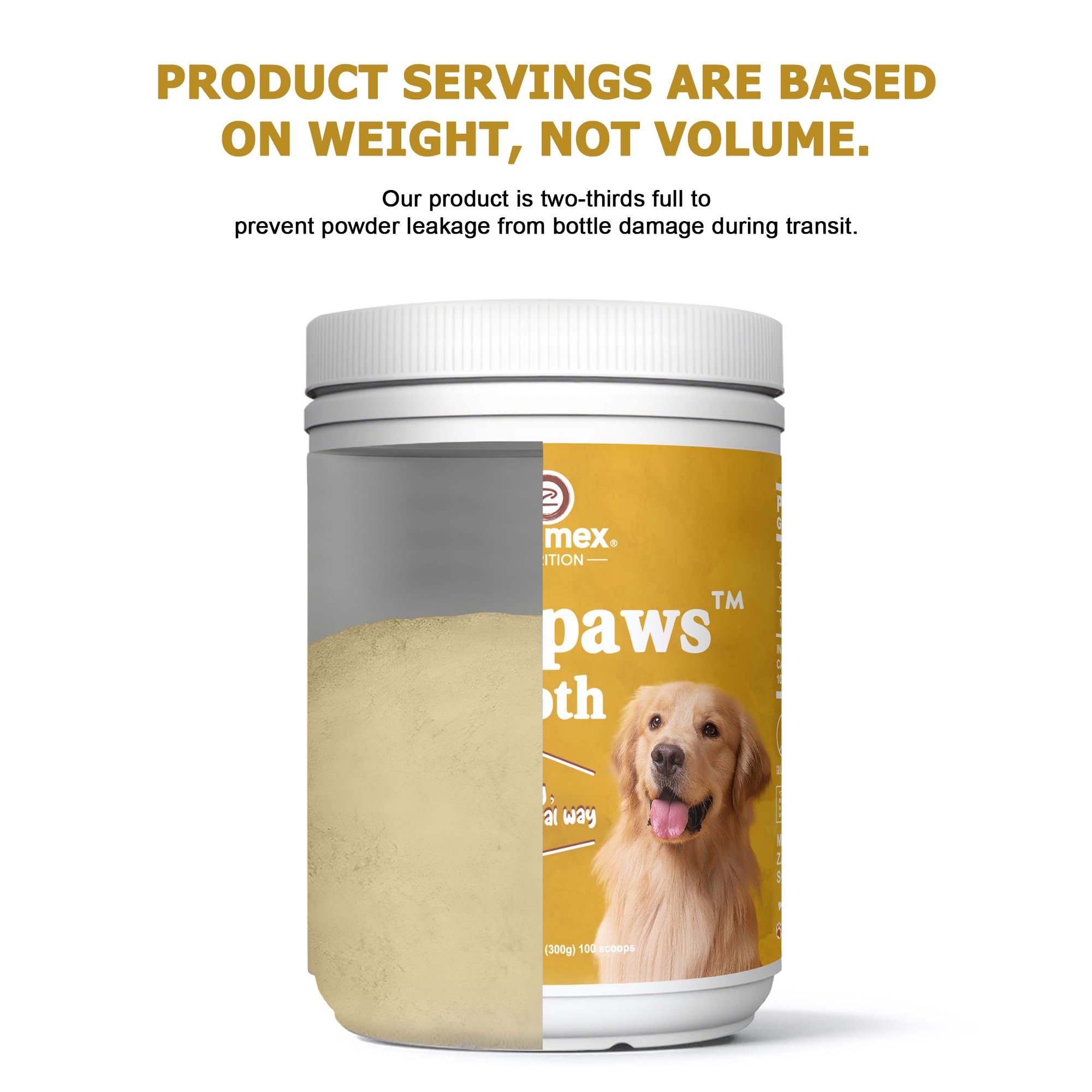 Jar of Zammex Grass-Fed Beef Bone Broth Powder on kitchen counter