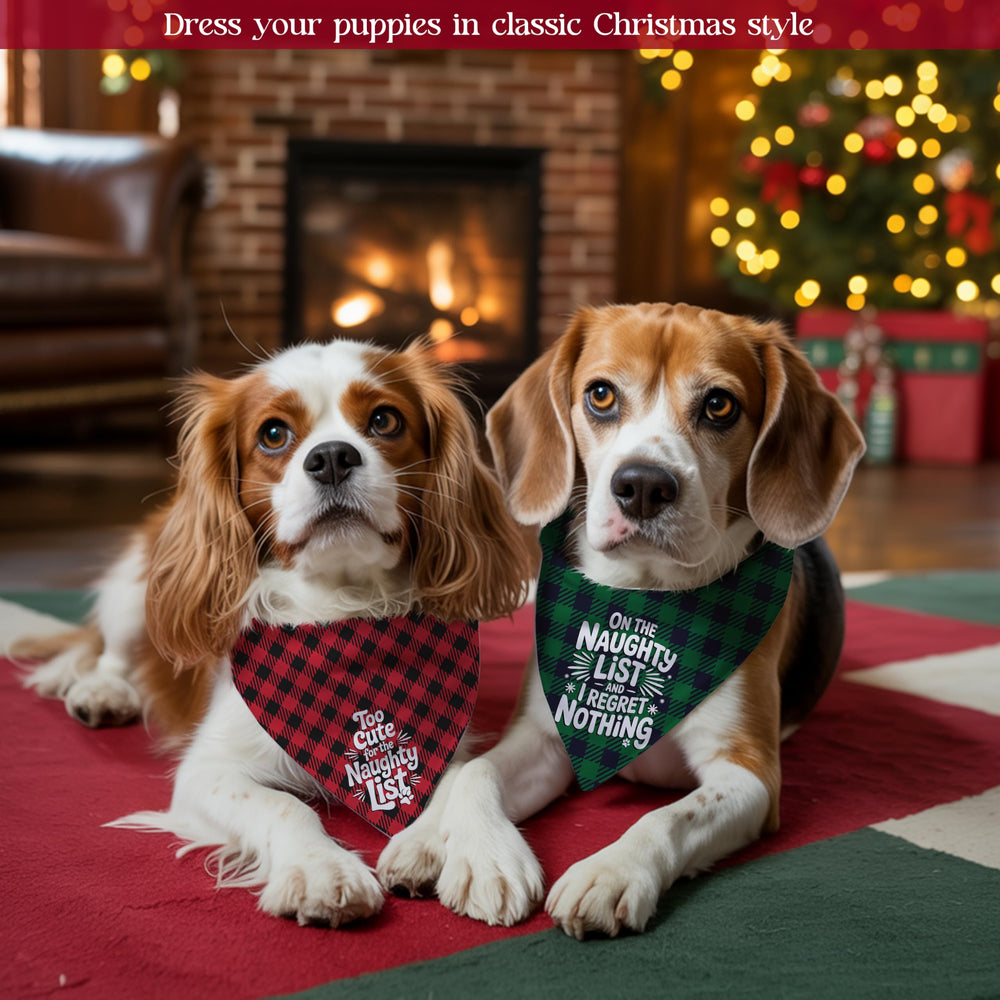 ZamouK double-sided Christmas bandana shows two festive looks