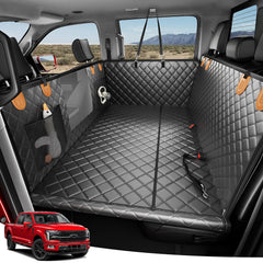 Zanch heavy-duty dog truck seat cover hammock mode keeps dogs comfy on long trips.