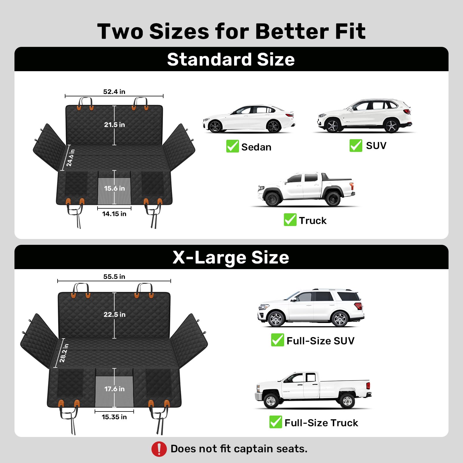 Zanch safety belt openings show secure pet travel with child seating compatibility.