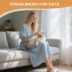 Zanthoxa Cat Steam Brush rechargeable design ready for on the go grooming.