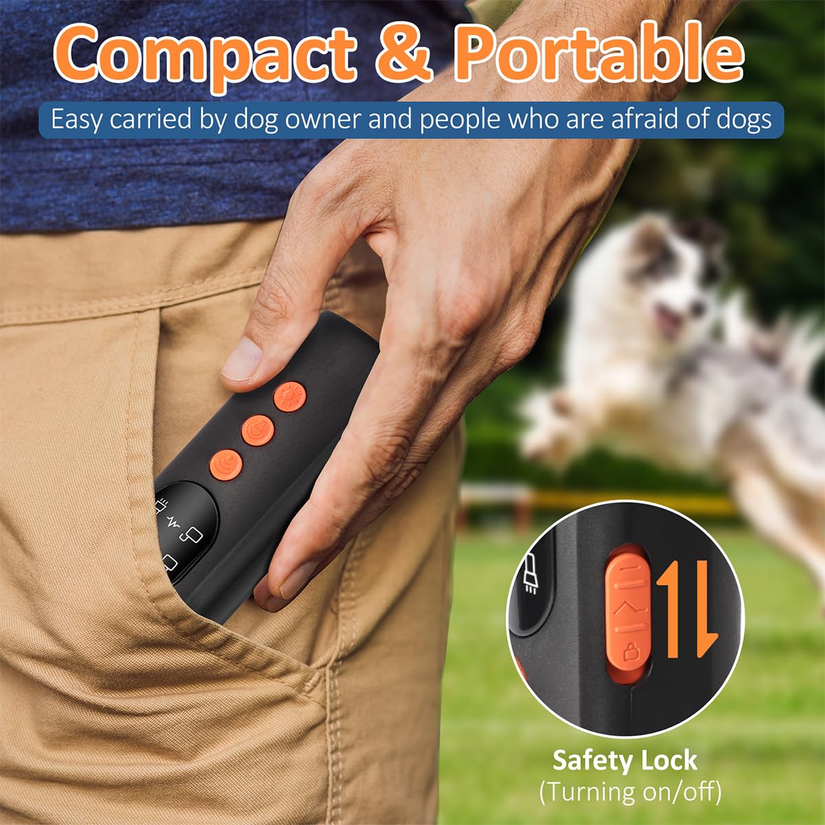 Zanthoxa bark deterrent device battery pack powers long sessions away from outlets.