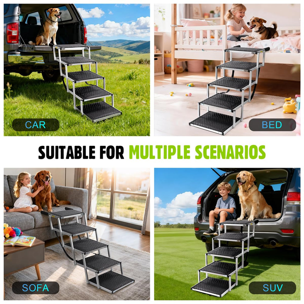 Altura ajustable Zanthoxa, apta para SUV, sedanes y camiones.