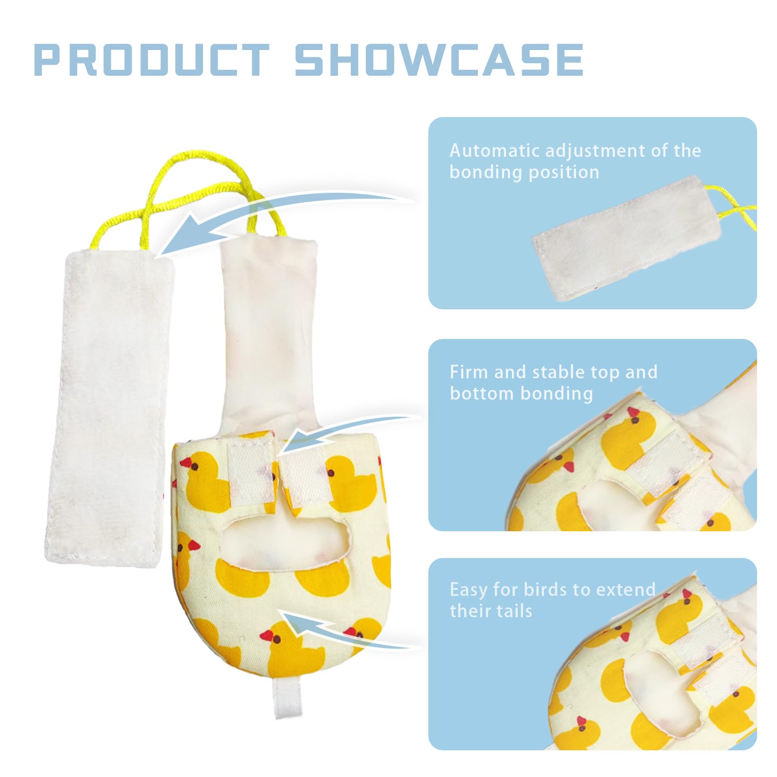 Zaruatu bird diaper with diverse patterns helps identify your bird quickly outdoors.