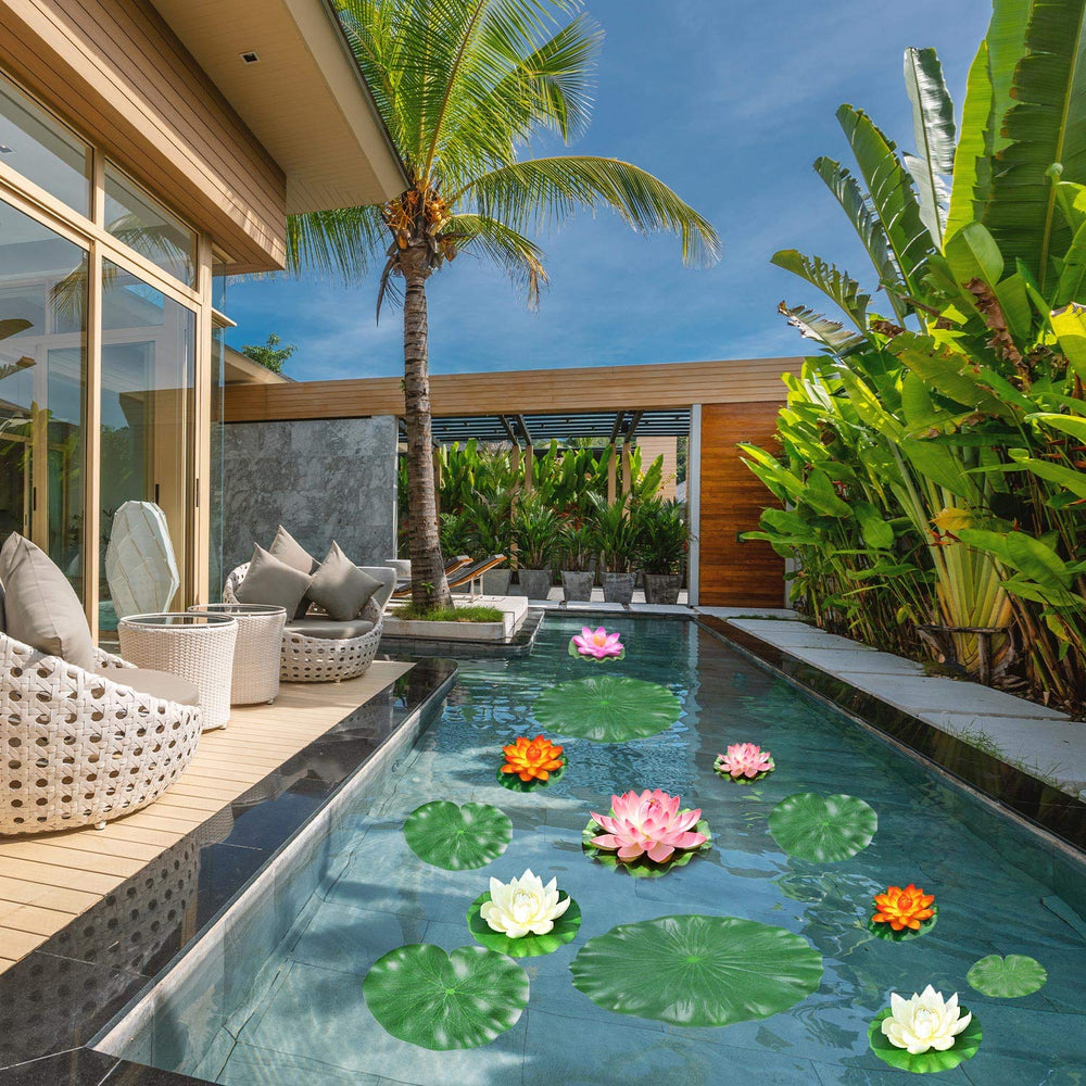ZAUGONTW lily pads various sizes enable versatile pond and aquarium decoration.