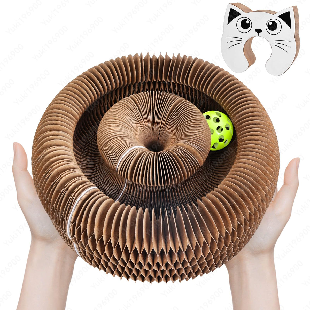 ZAULEY Kitty Cat Toy with magic organ and bell ball for engaging indoor play and stress relief