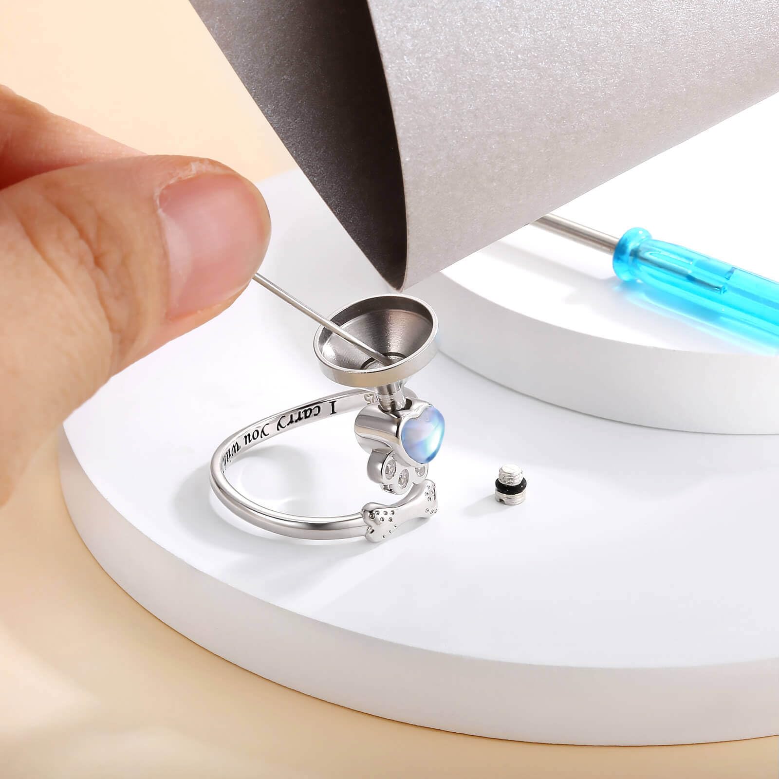 zaxsj cubic-zirconia detail adds elegant memorial sparkle