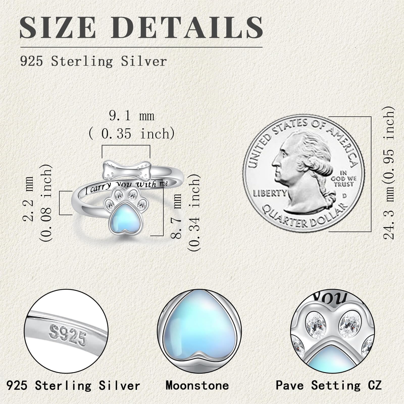 zaxsj hypoallergenic urn ring cares for sensitive skin during memories