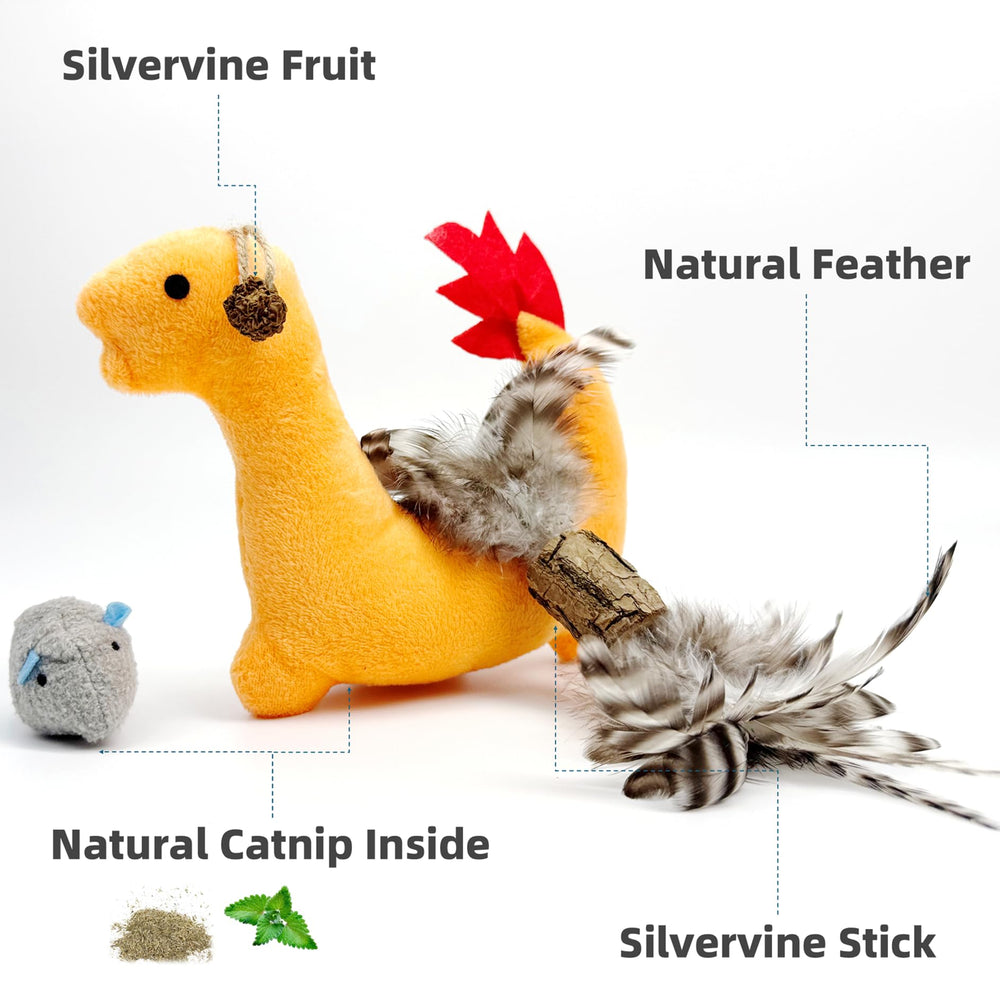 ZAYLUMO catnip mouse toy designed for kicking, chewing, and pounce