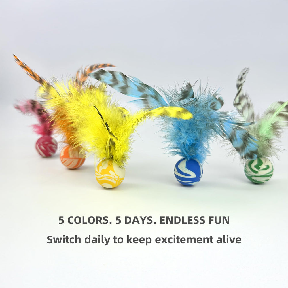 ZAYLUMO Feather Chase Ball yellow - durable rubber for safe indoor play