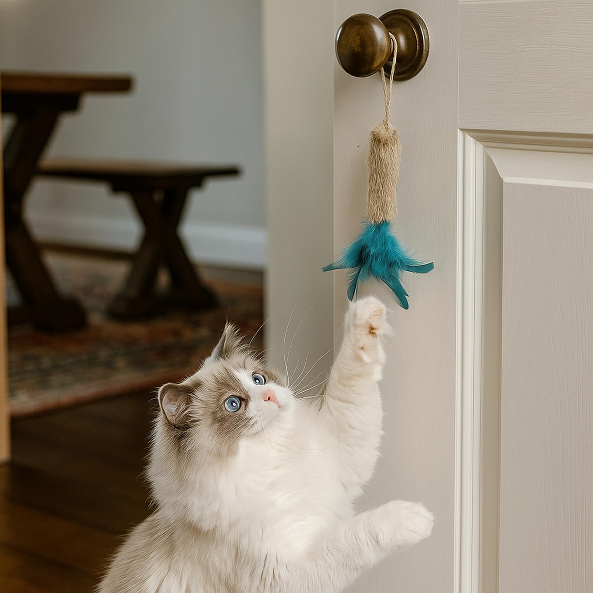 ZAYLUMO kitten-enrichment-carrot-play promotes safe, engaging play