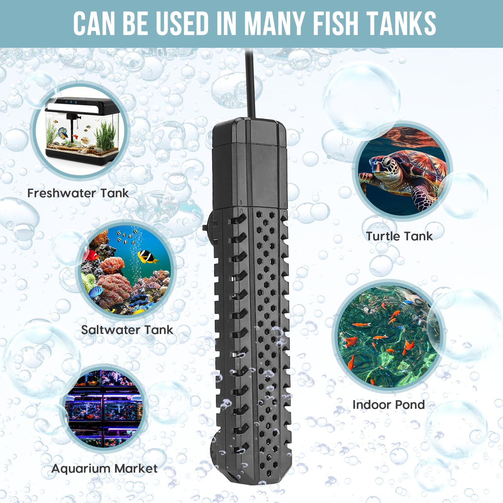 ZazaFi 300W safety features include auto shutoff on dry run or overheat.