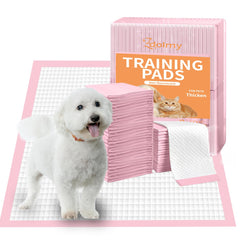 Zdolmy pink 13x18 pet toilet pad packaging shows a bulk 50-count for easy restocking.